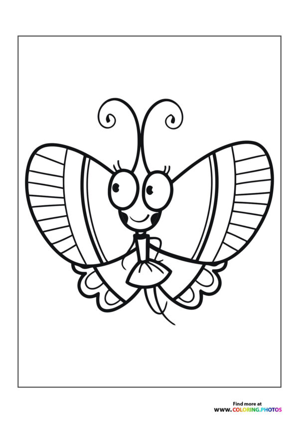 Cute butterfly ballerina