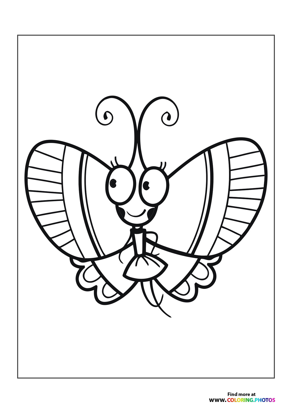 Cute butterfly ballerina