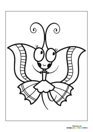 Cute butterfly in dress