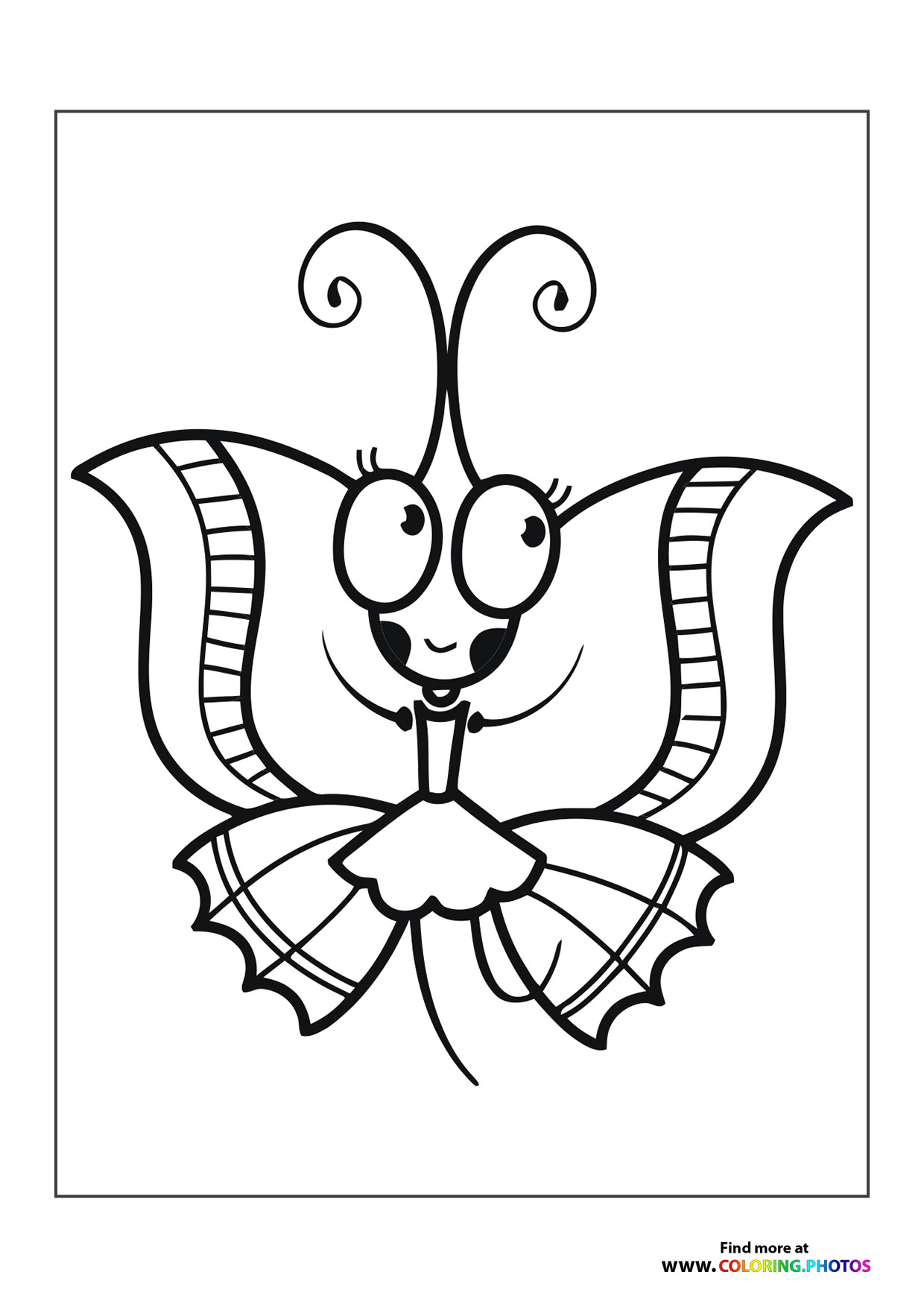 Cute butterfly in dress