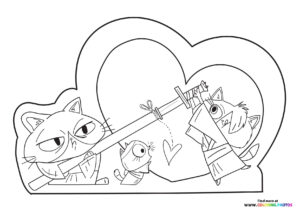 Hank the Samurai Cat with Friends