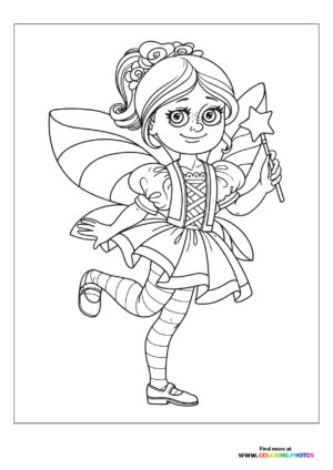 Cute fairy with a wand
