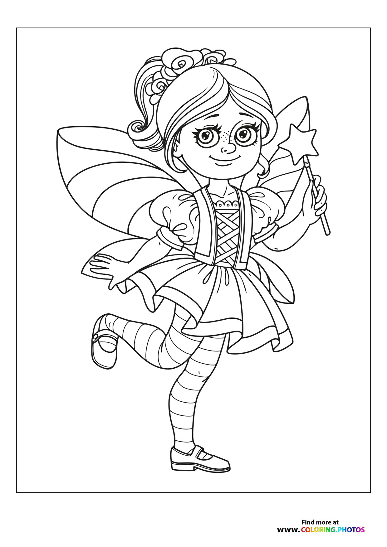 Cute fairy with a wand