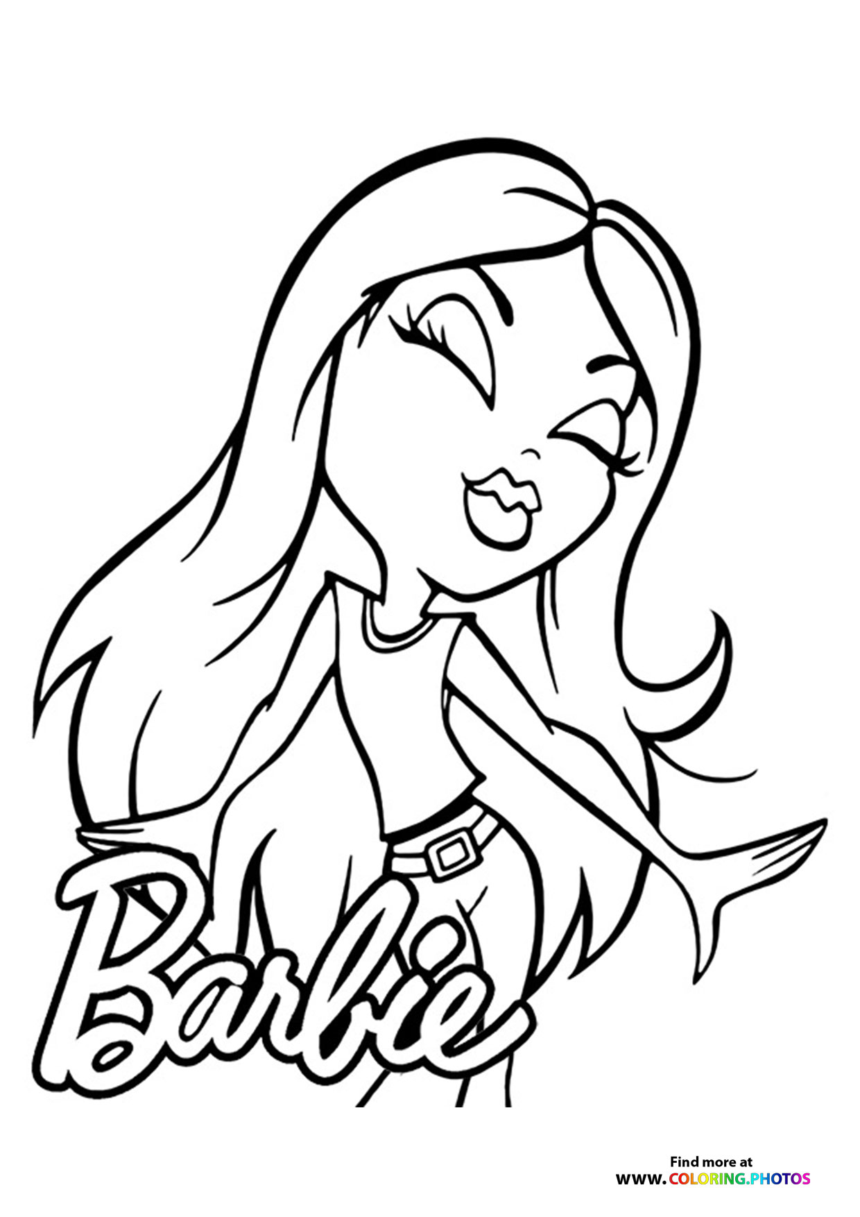 Barbie with Flowing Hair