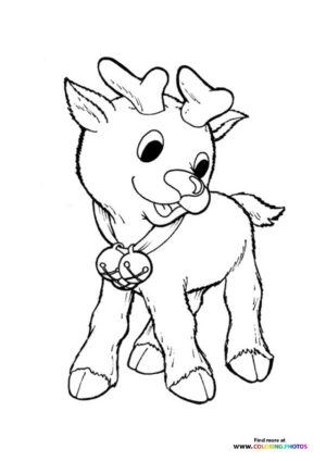 Rudolph Smiling with Jingle Bells