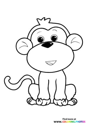 Cute monkey smiling