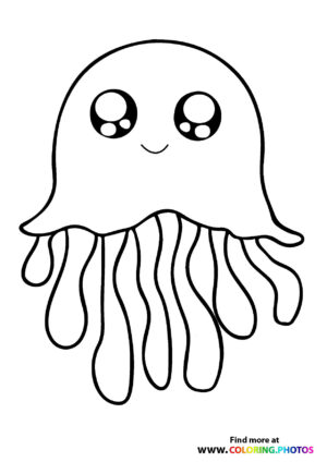 Cute octopus swimming