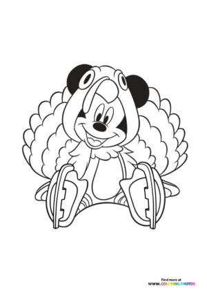Mickey Mouse as a Turkey
