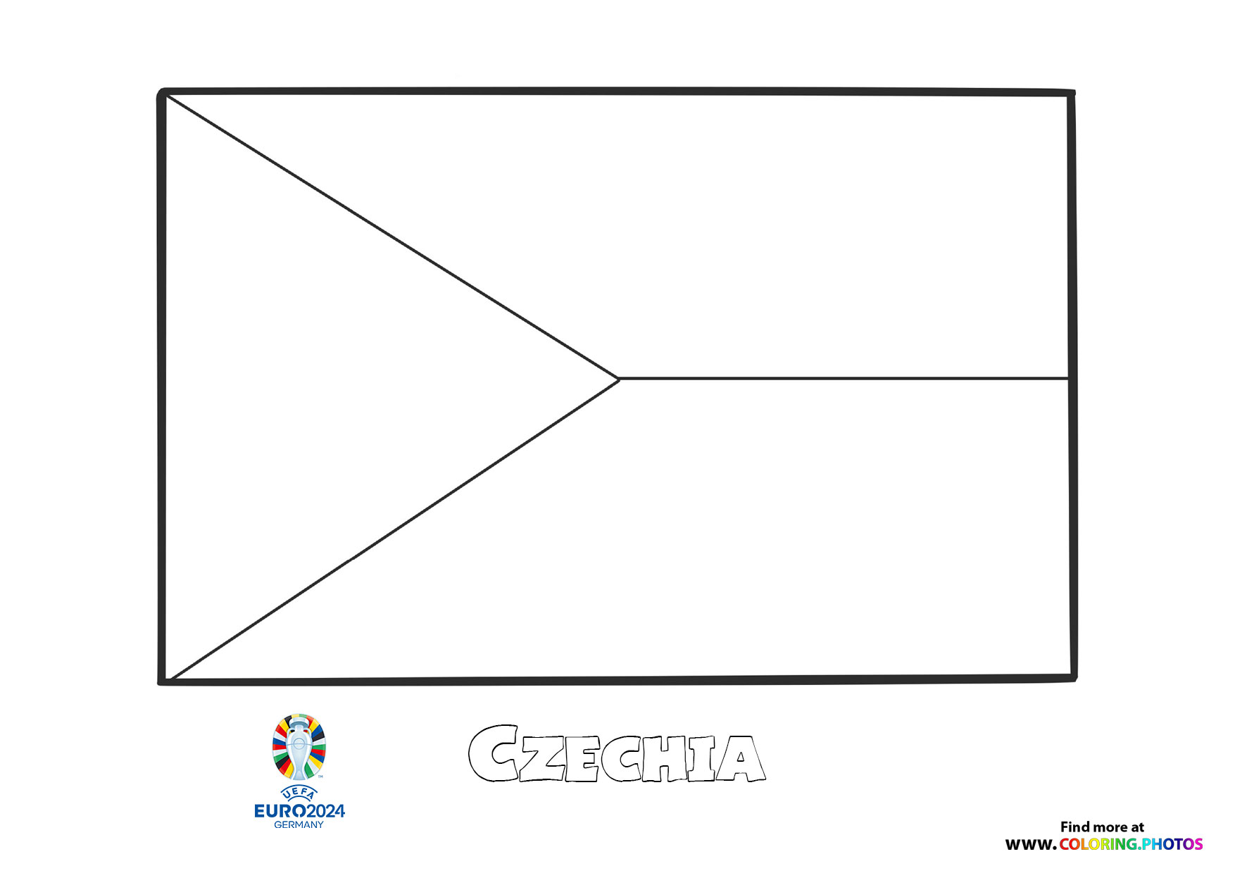 Czechia flag Euro 2024