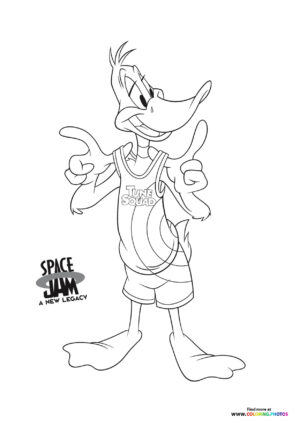 Daffy Duck in Tune Squad Jersey