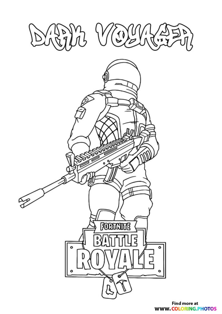 Dark Voyager - Fortnite coloring page