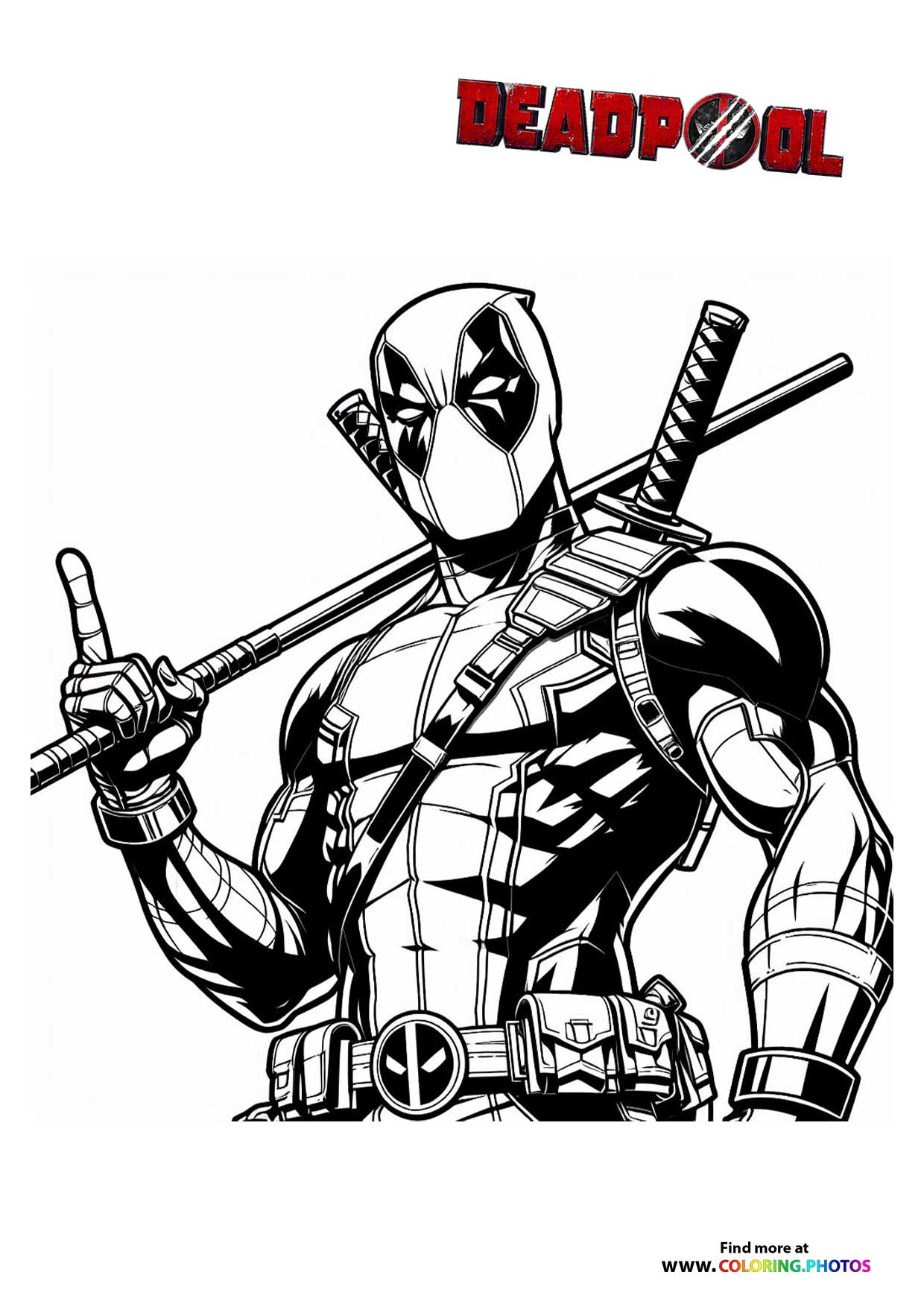 Deadpool Making Peace Sign