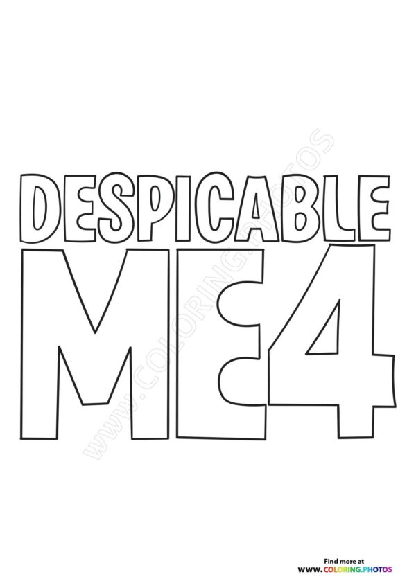 Despicable Me 4 Title
