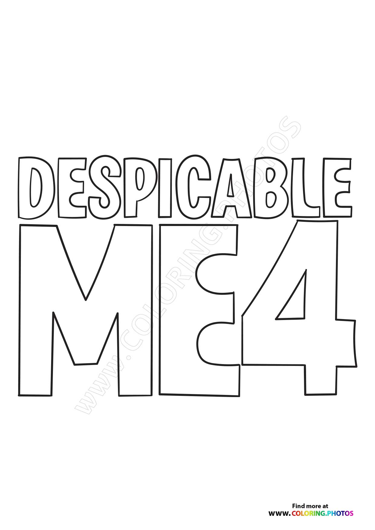 Despicable Me 4 Title