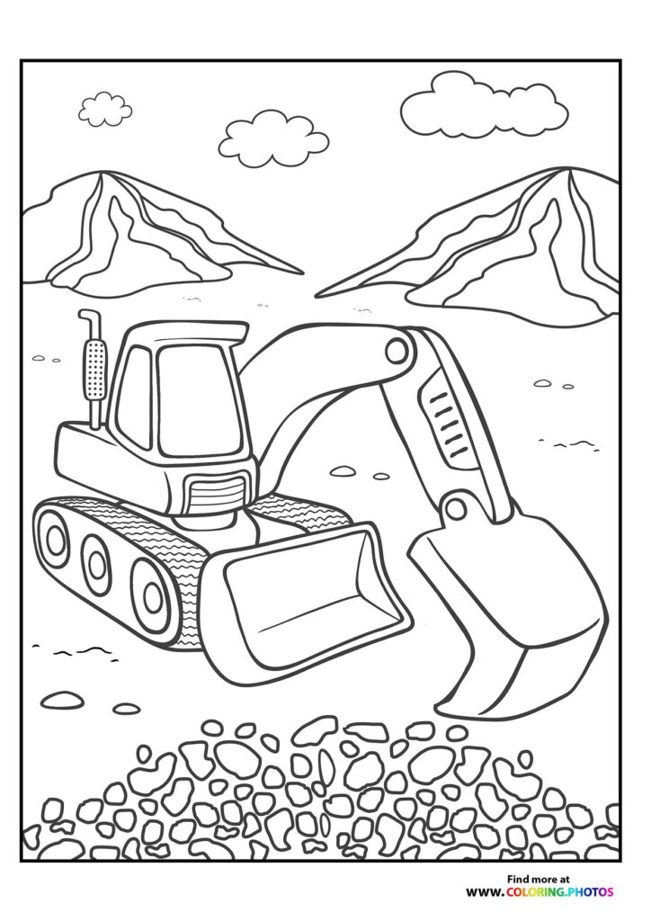 Digger for rocks