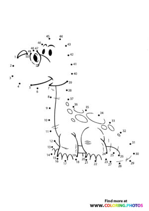 Dinosaur dot the dots