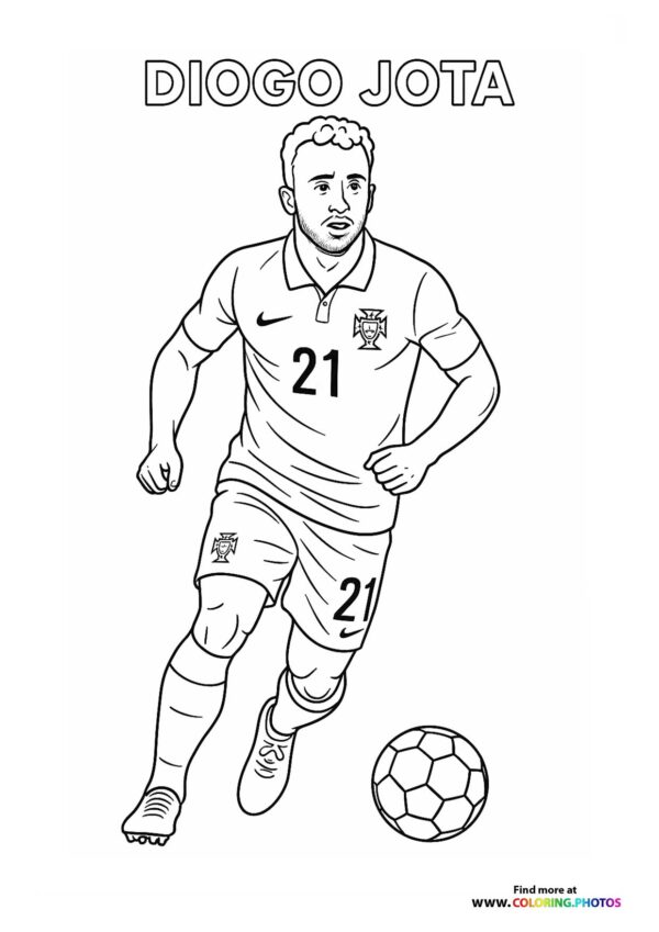 Diogo Jota playing football