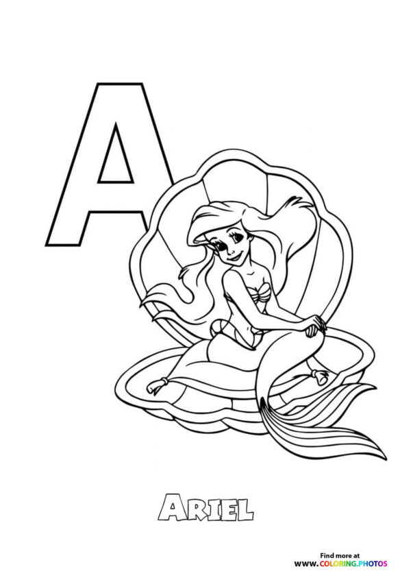 Disney ABC coloring pages