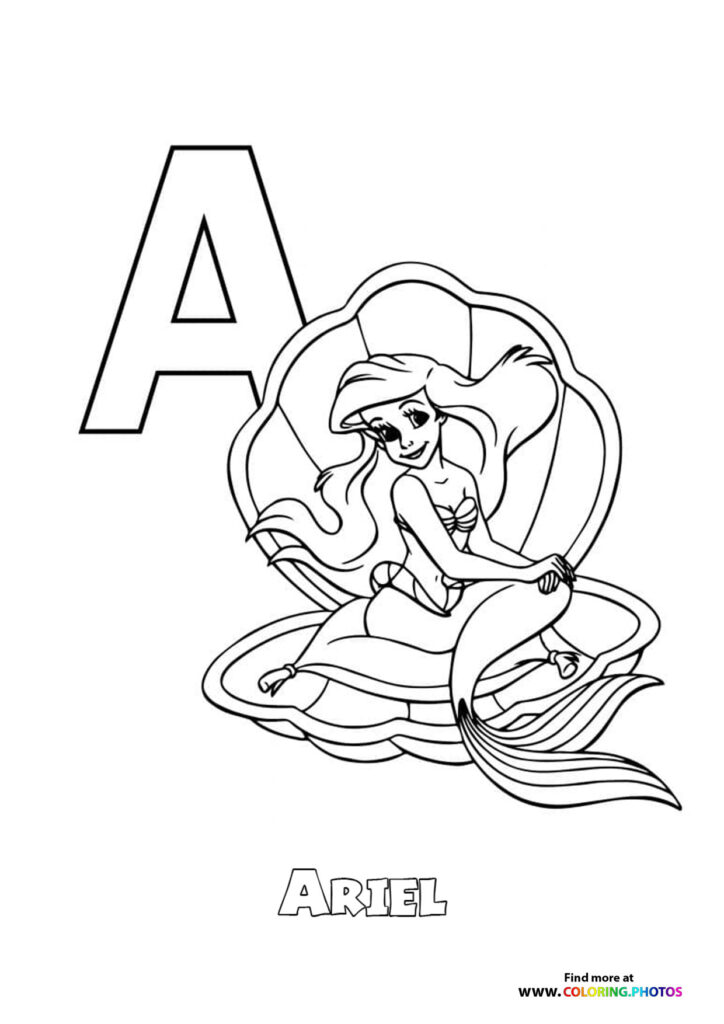 Disney ABC coloring pages