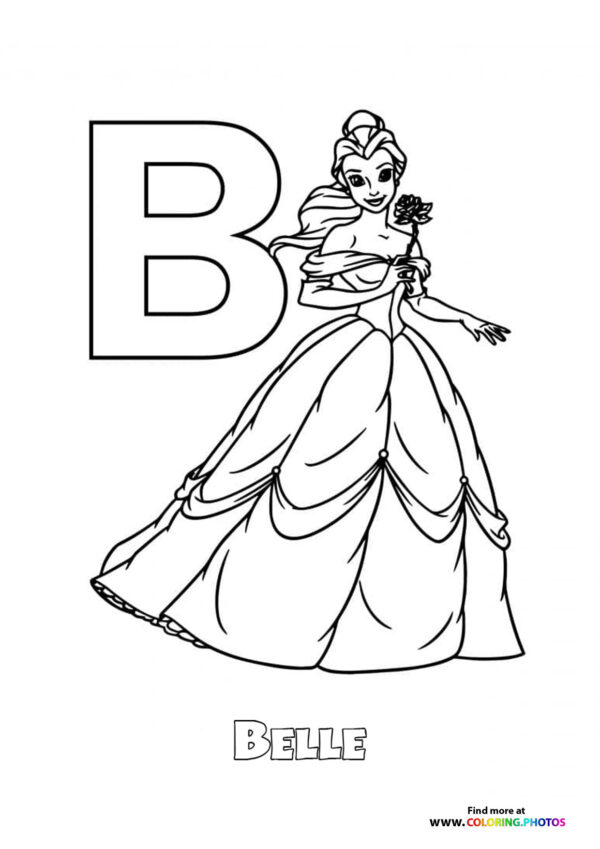 Disney ABC coloring pages page 2