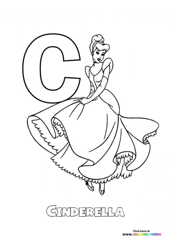Disney ABC coloring pages page 3