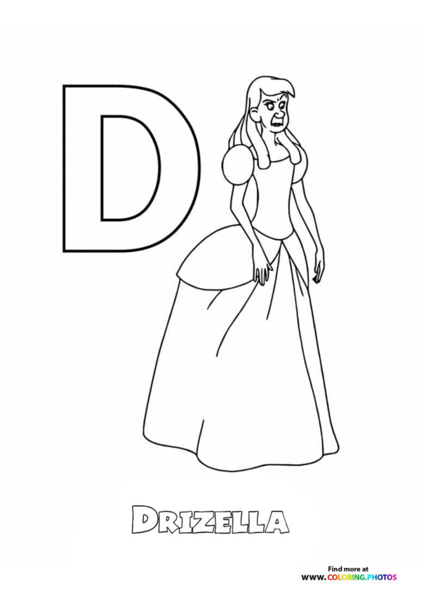 Disney ABC coloring pages page 4