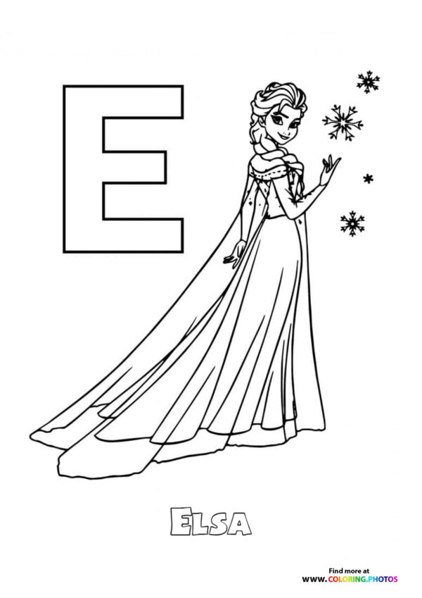Disney ABC coloring pages page 5