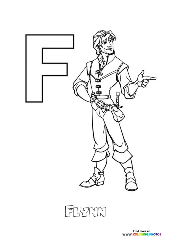 Disney ABC coloring pages page 6