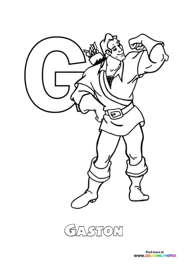 Disney ABC coloring pages page 7