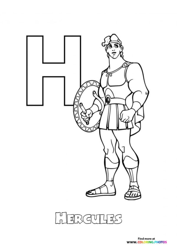 Disney ABC coloring pages page 8