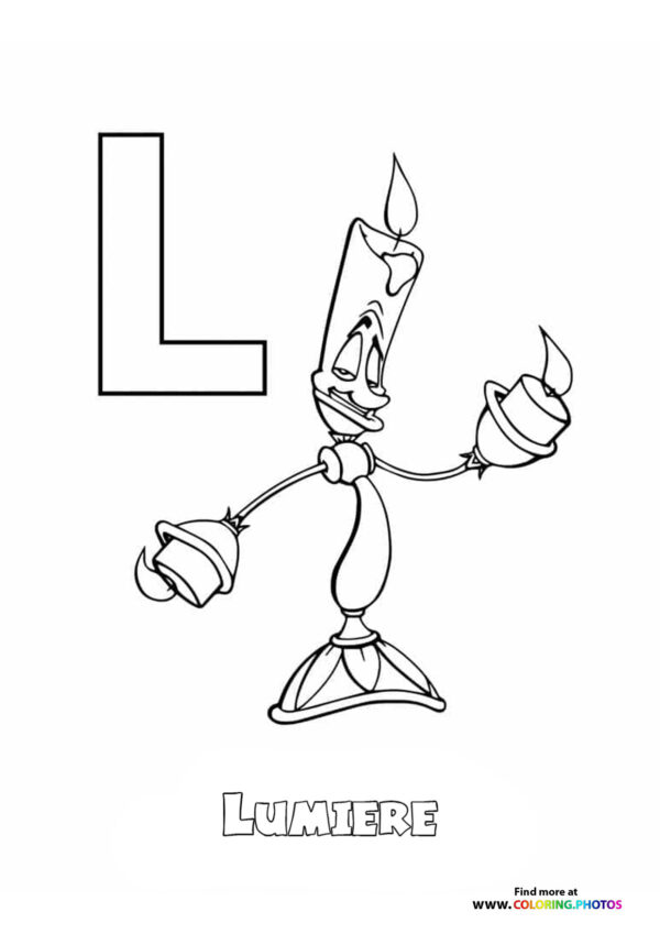 Disney ABC coloring pages page 12