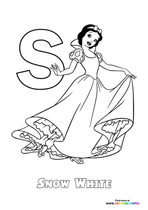 Disney ABC coloring pages page 19