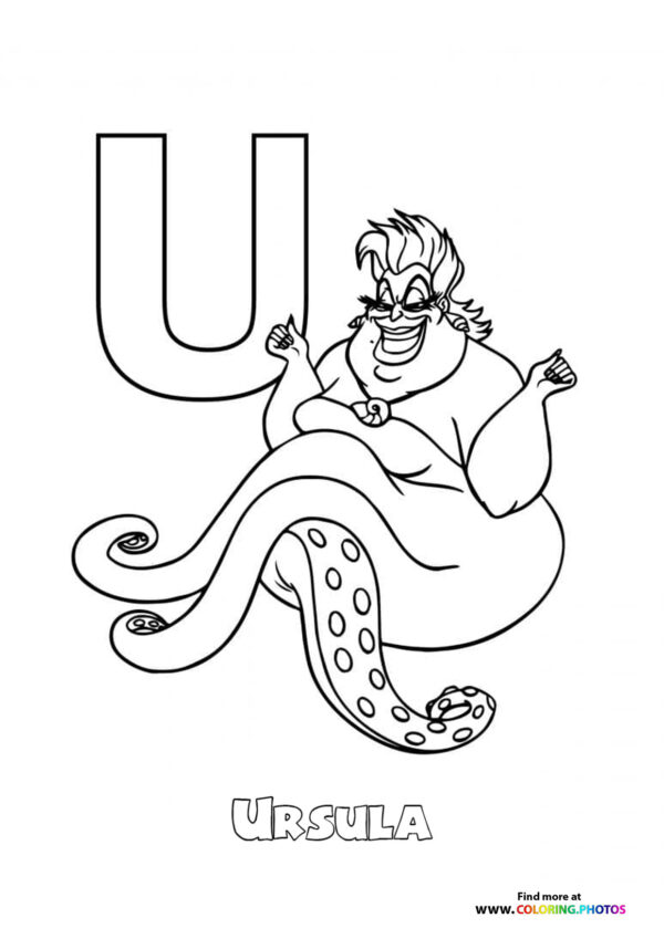 Disney ABC coloring pages page 22