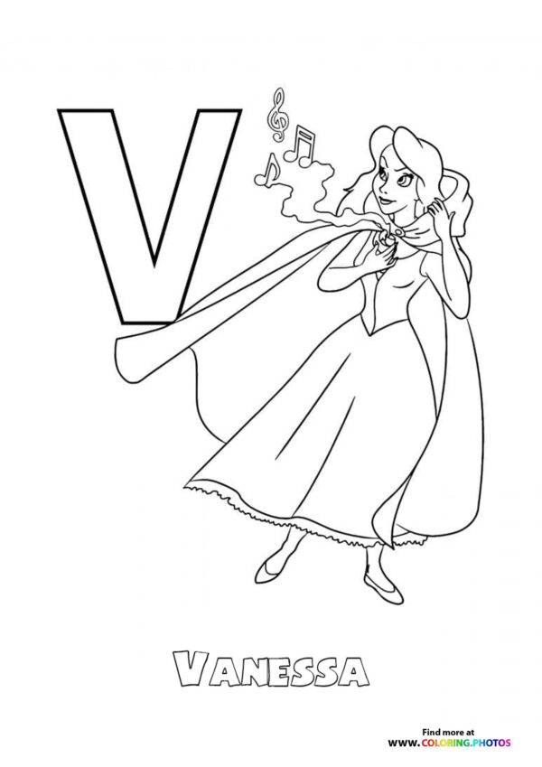 Disney ABC coloring pages page 21