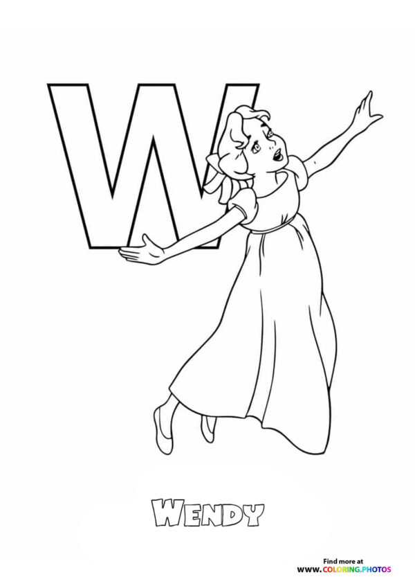 Disney ABC coloring pages page 23