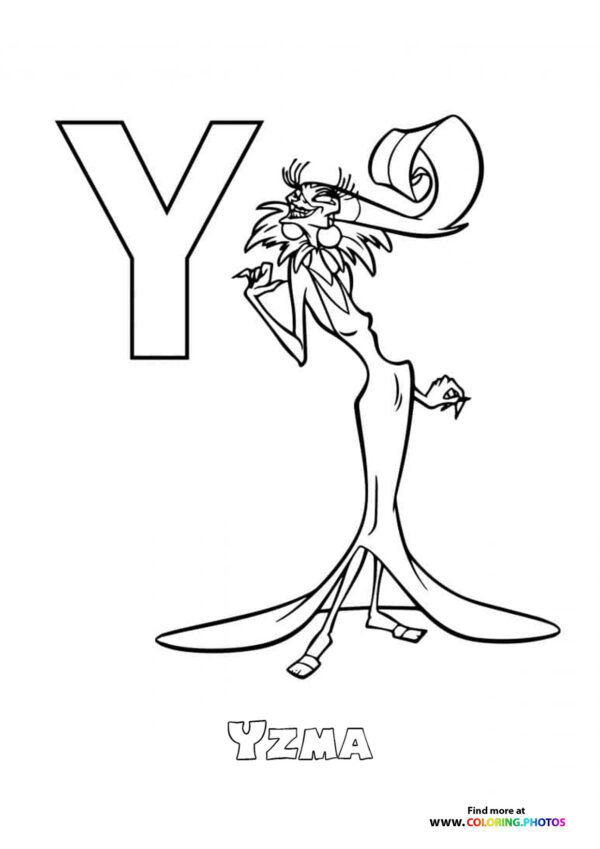 Disney ABC coloring pages page 25