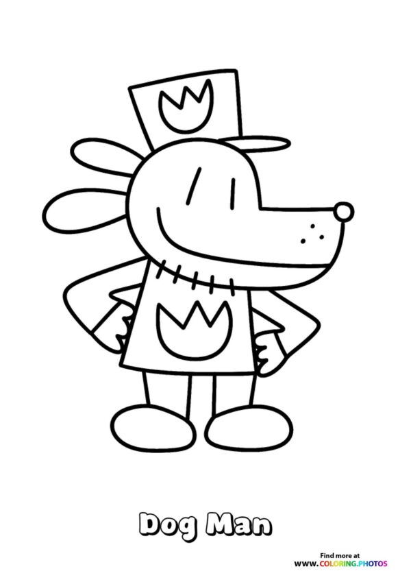 Dog Man in His Cape