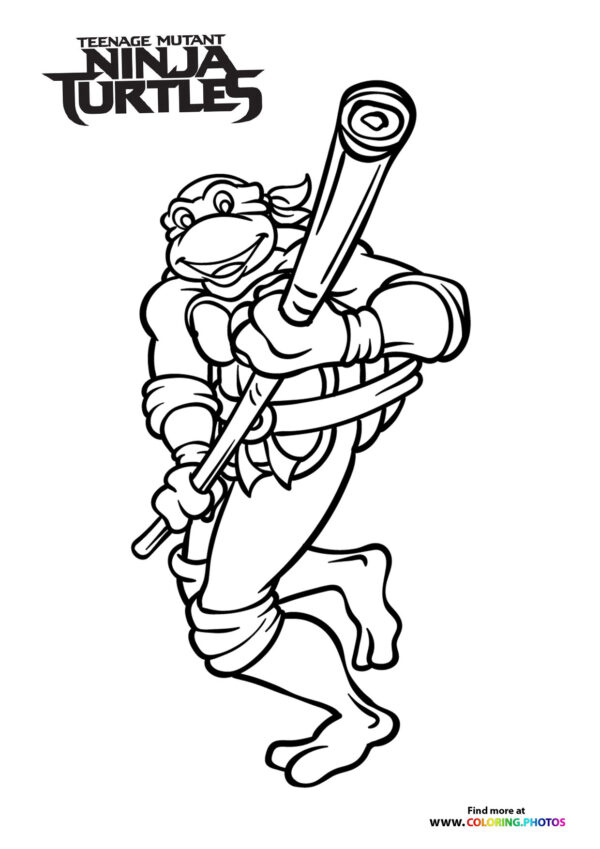 Donatello with his staff