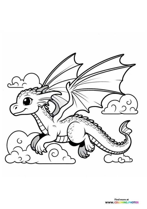 Dragon flying