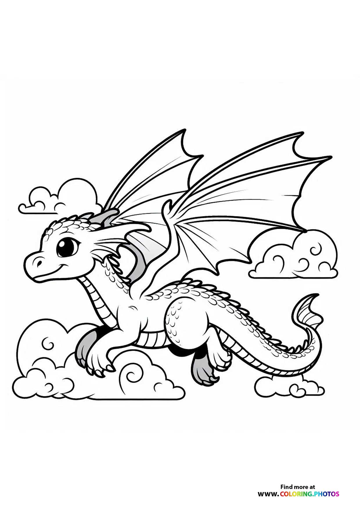 Dragon flying