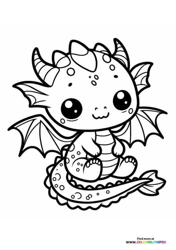 Dragon with a long tail