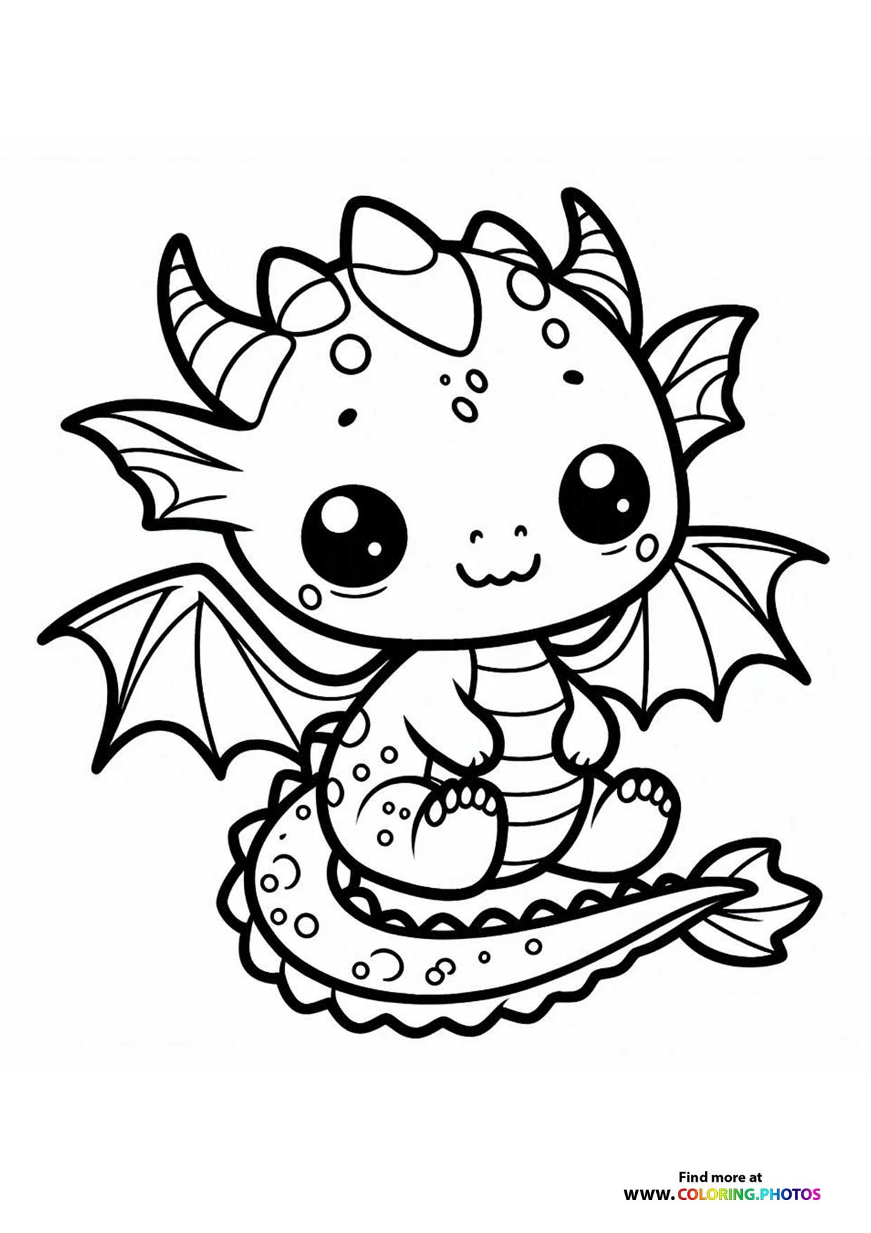 Dragon with a long tail