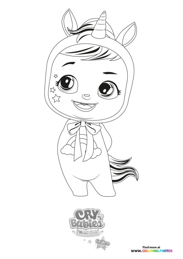 Dreamy - Cry Babies - Gold Edition coloring page