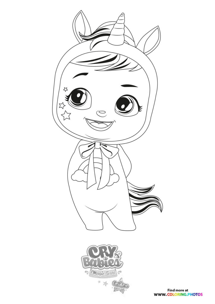 Dreamy - Cry Babies - Gold Edition coloring page