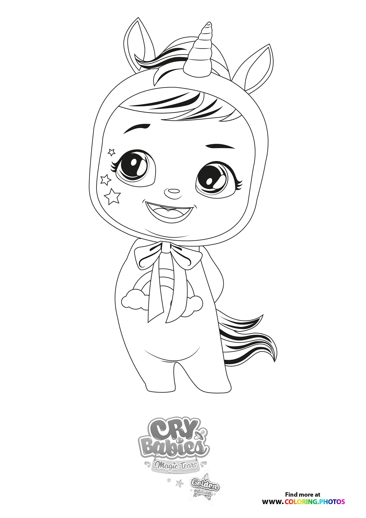Dreamy - Cry Babies - Gold Edition coloring page