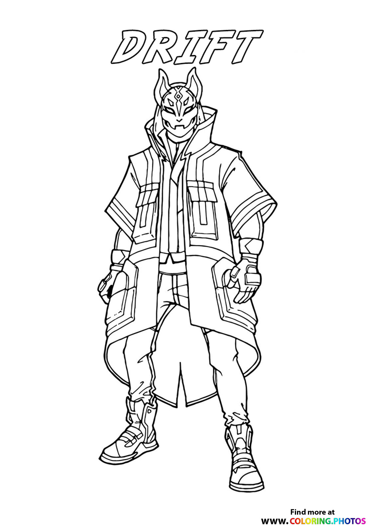 Drift - Fortnite coloring page