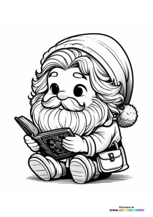Cute Santa with Book
