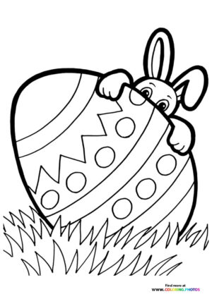 Easter Bunny with Decorated Egg