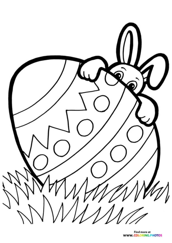 Easter Bunny with Decorated Egg