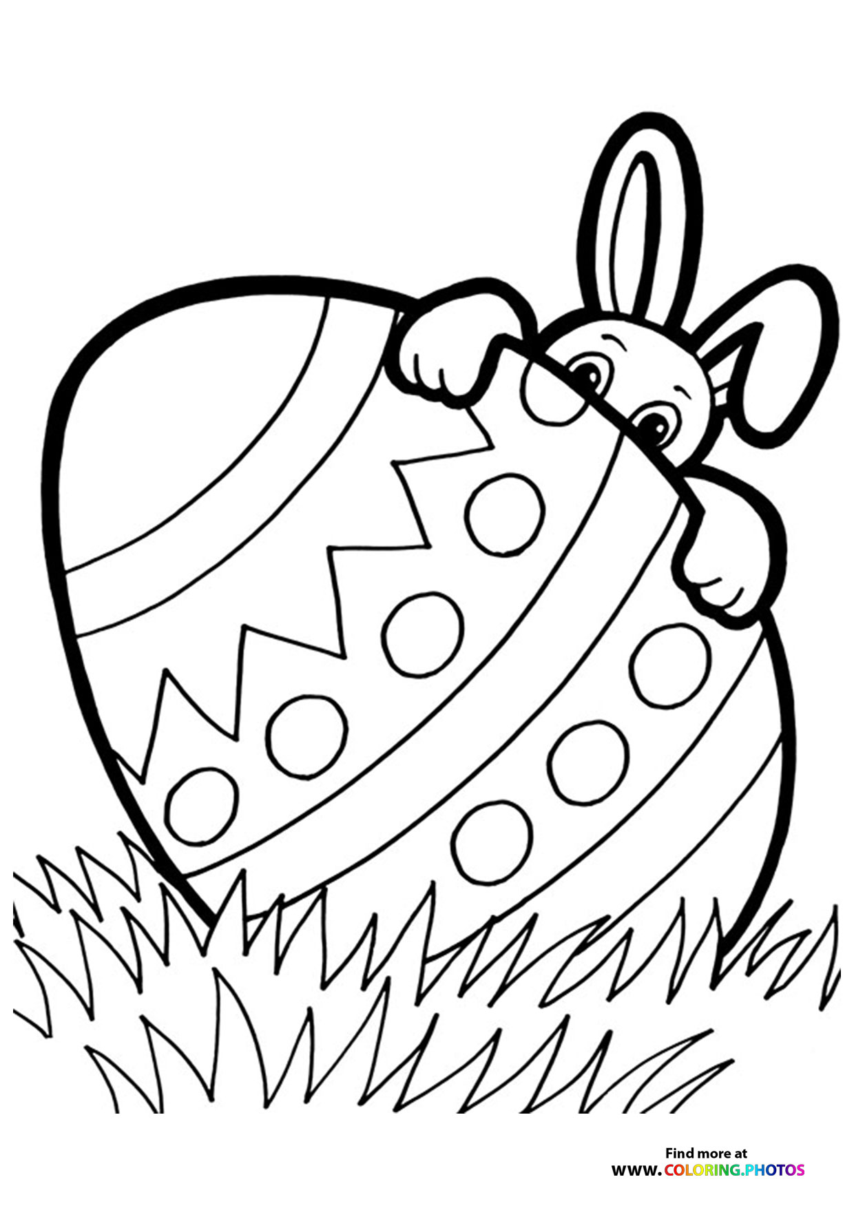 Easter Bunny with Decorated Egg
